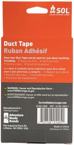 SOL 2 x 50 Inch Duct Tape 2 Count Pack of 4