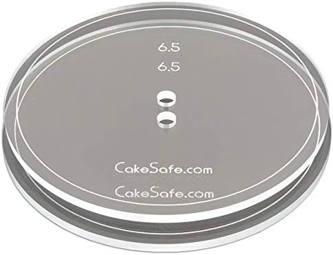 CAKESAFE 2-65 Inch Clear Acrylic Disks