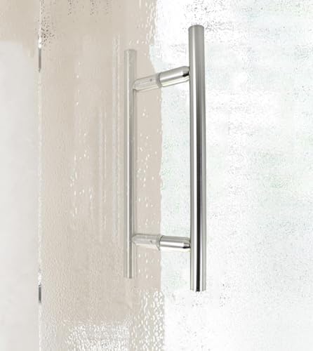 MONT HARD 8 Center-to-Center Ladder Pull Shower Handle Brushed Nickel