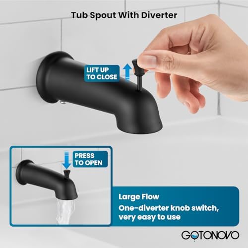 Gotonovo Bathroom Shower Head Kit with 6 Modes and Valve Included