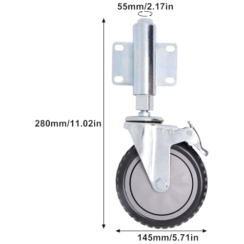 BENLIUDH Heavy Duty Gate Wheel 200 Lbs 5 Inch