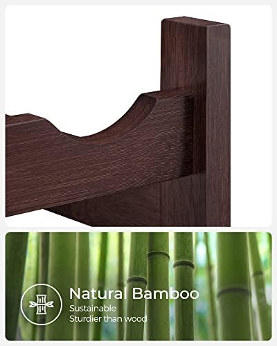 SONGMICS 30-Bottle Freestanding Bamboo Wine Rack 1
