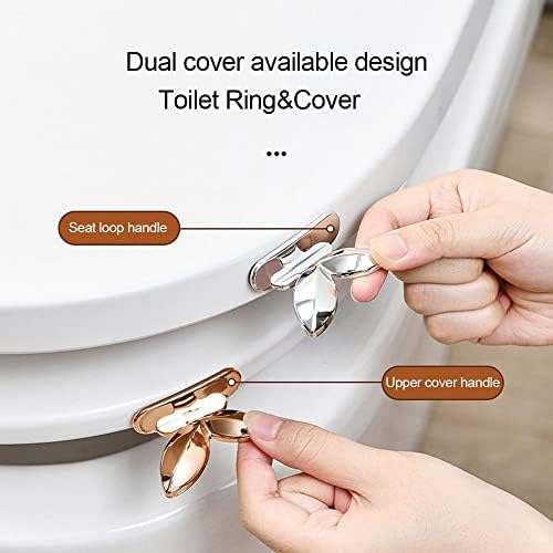 Gofidin Toilet Seat Lid Lifter with Adhesive - Rose Gold