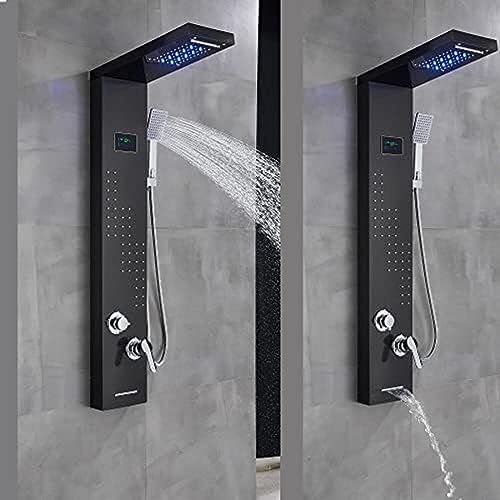 TECKI LED Light Shower Panel With Massager Jets and Body System