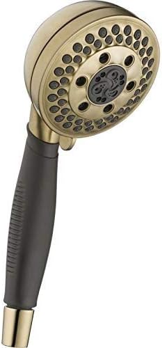 Delta Faucet H2Okinetic 5-Setting Hand Shower with Gold Finish 1