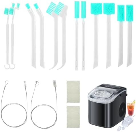 YONHTUTU 16 Pcs Ice Maker Cleaning Brush Set with Rags