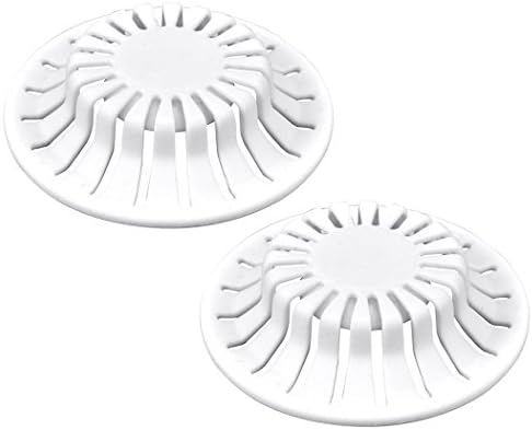 Danco Universal Sink Hair Catcher Strainer 2 Pack - White
