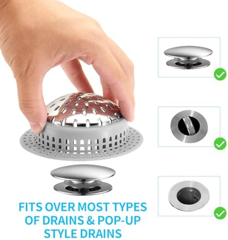 Aluvor Drain Hair Catcher - Large Anti-Rust Non-Slip