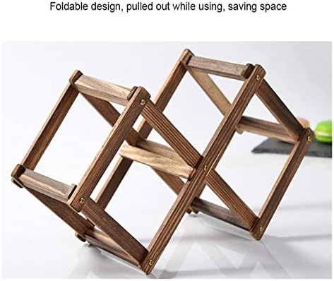 ALDEPO Foldable Freestanding Wine Rack 3-5 Bottles