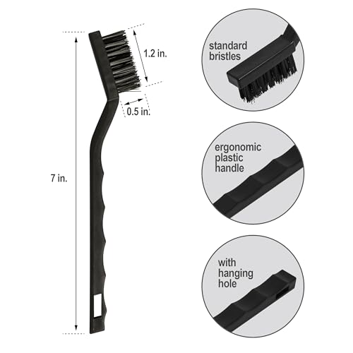 6Pcs Wire Brush Set for Rust and Dirt Removal 1