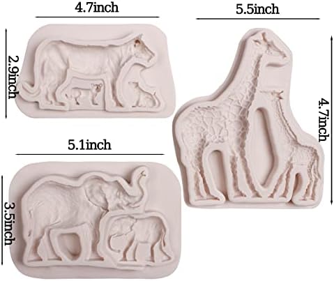 Xcake Lcook Elephant Silicone Fondant Mold Set