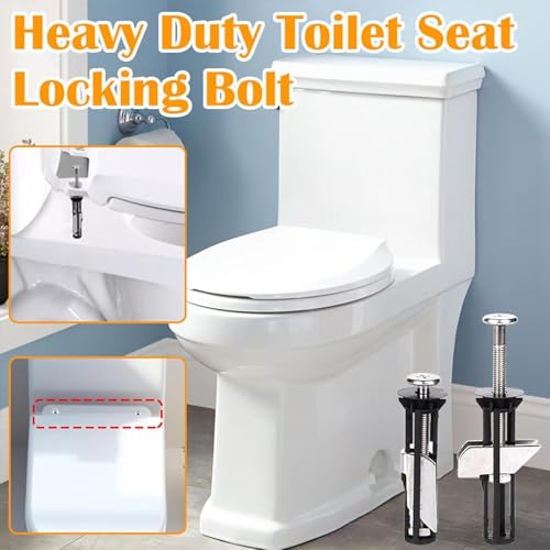 Dljingan Heavy Duty Toilet Seat Bolt Kit 4pcs Universal