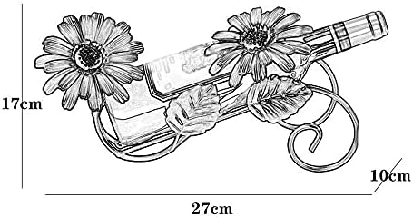 European Creative Sun Flower Wine Rack - Metal Storage Stand