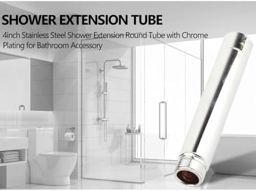 Fdit 4 Inch Shower Arm Extension with Chrome Plating