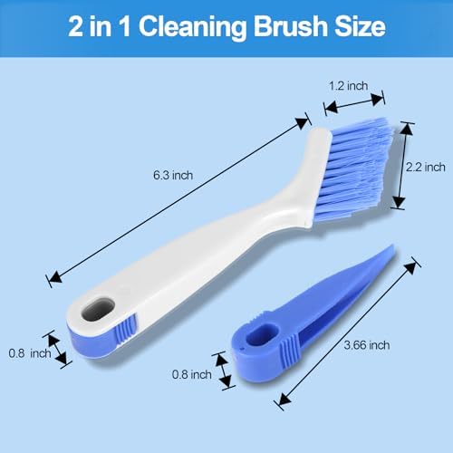 iFlyMars 4pcs Gap Cleaning Brush Set Silvery White