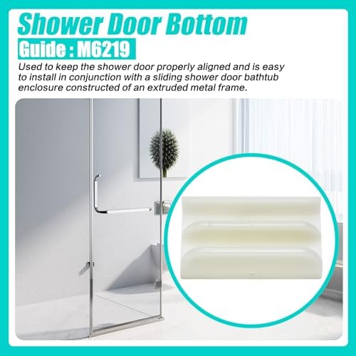 M6219 Sliding Shower Door Plastic Guide Rail 12 in Channel