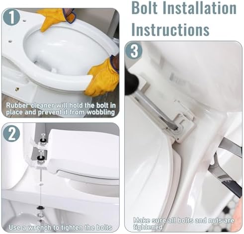 Hariendny 2 Pack Toilet Seat Hinge Replacement Kit