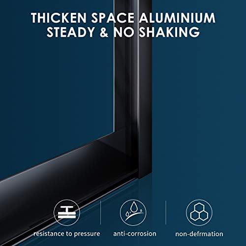 SUNNY SHOWER Bypass Sliding Shower Door 54x72 Black Finish