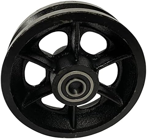 6 Cast Iron V-Groove Wheel by Sourdough Gate Hardware 1