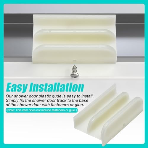M6219 Sliding Shower Door Plastic Guide Rail 12 in Channel