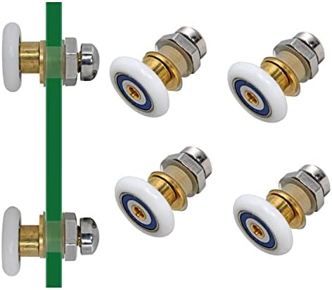4PCS Shower Door Rollers 23mm Diameter for Glass Sliding Doors