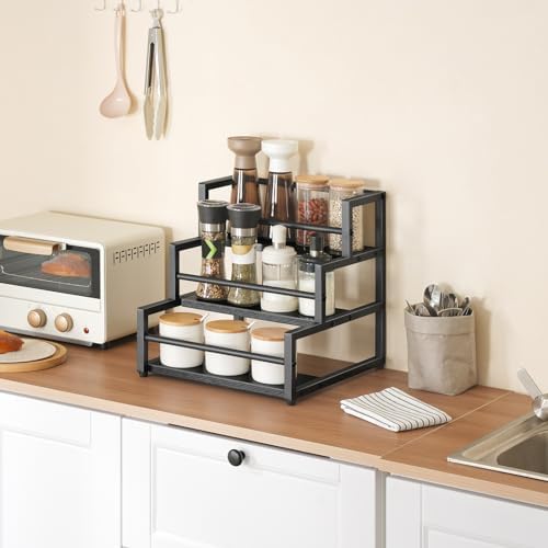HOOBRO 3-Tier Syrup Rack Organizer for Coffee Bar