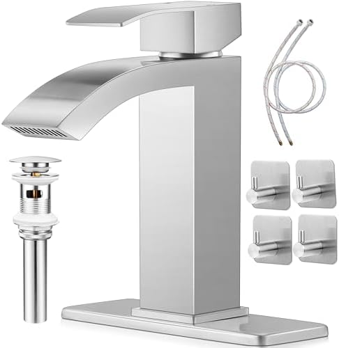 Onader 1 or 3 Hole Brushed Nickel Faucet