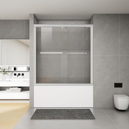 Botwinkle Bathtub Shower Door 56-59 x 59 Bright Silver