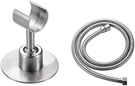 Adjustable Shower Head Holder 304 Stainless Steel No Drill Wall Mount