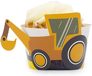 Pop Fizz Designs Construction Cupcake Wrappers Set of 24