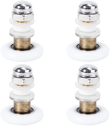 DOITOOL 4PCS Copper Shower Door Rollers 28mm Diameter 1