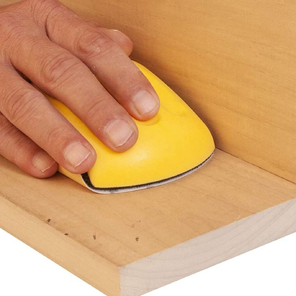 Baluue 2PCS Yellow Sanding Backing Pad with Hook and Loop