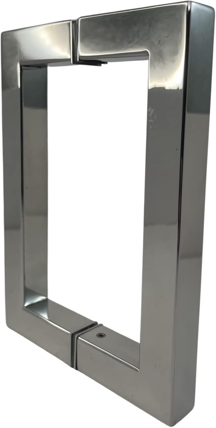 Stainless Steel Shower Door Handle with Installation Kit Chrome 8inch