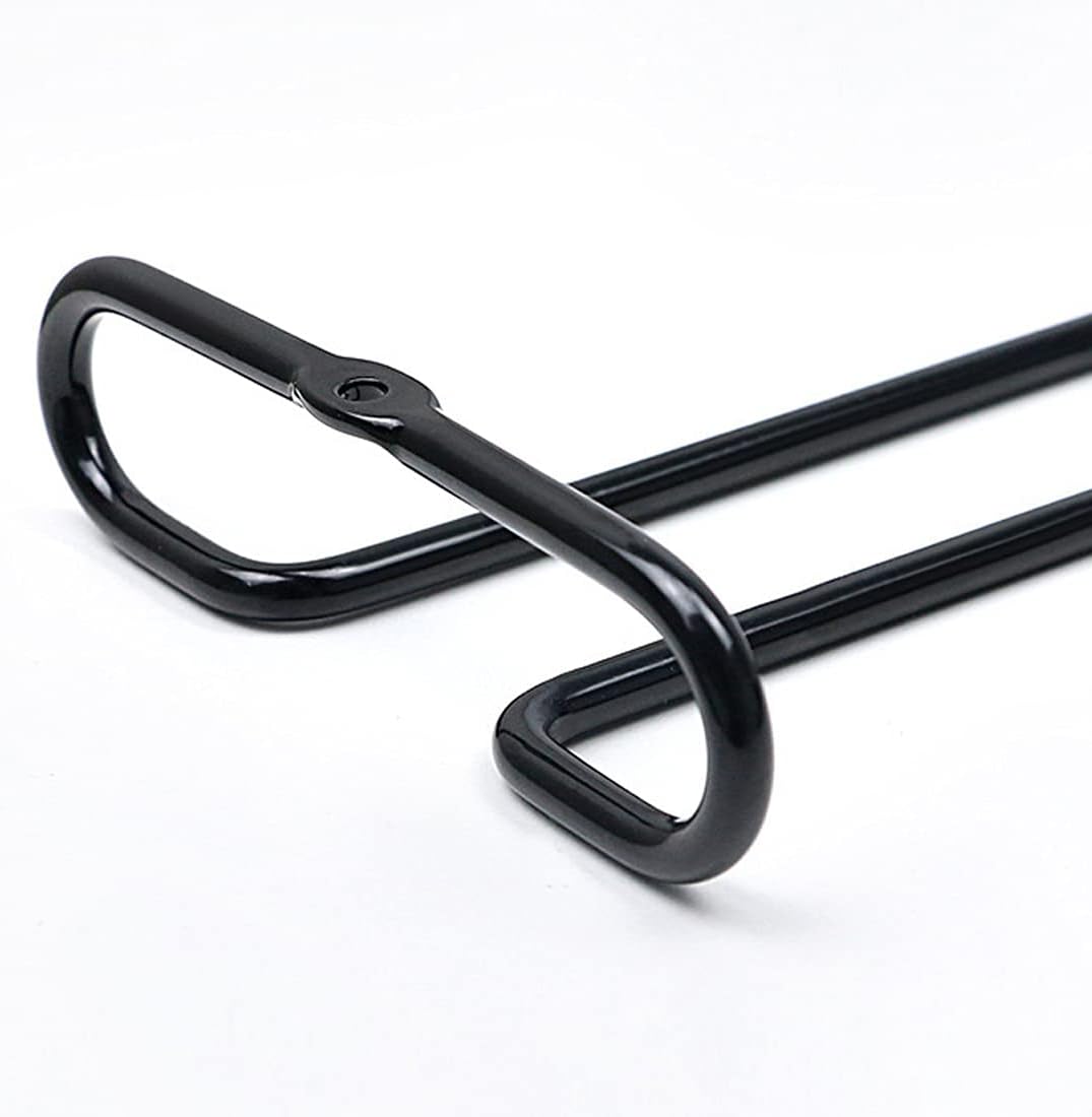 GeLive 10 Inch Under Cabinet Wine Glass Rack Set of 2 Black 1