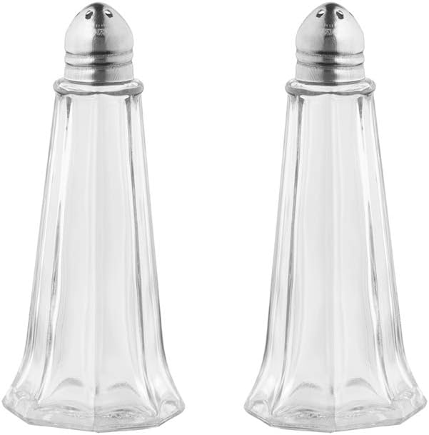 Set of 2 1 oz Tower Salt Pepper Shakers