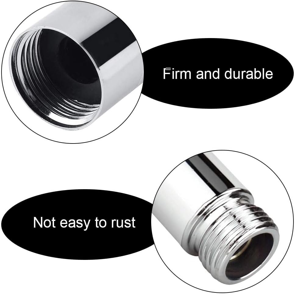 8 Inch Stainless Steel Shower Extension Tube for Modern Bathrooms