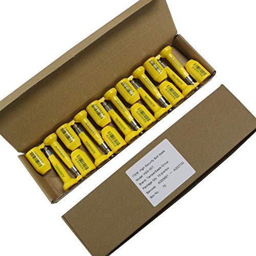 TamperSeals Group High Security Bolt Seals HSS-007 10-Pack Yellow