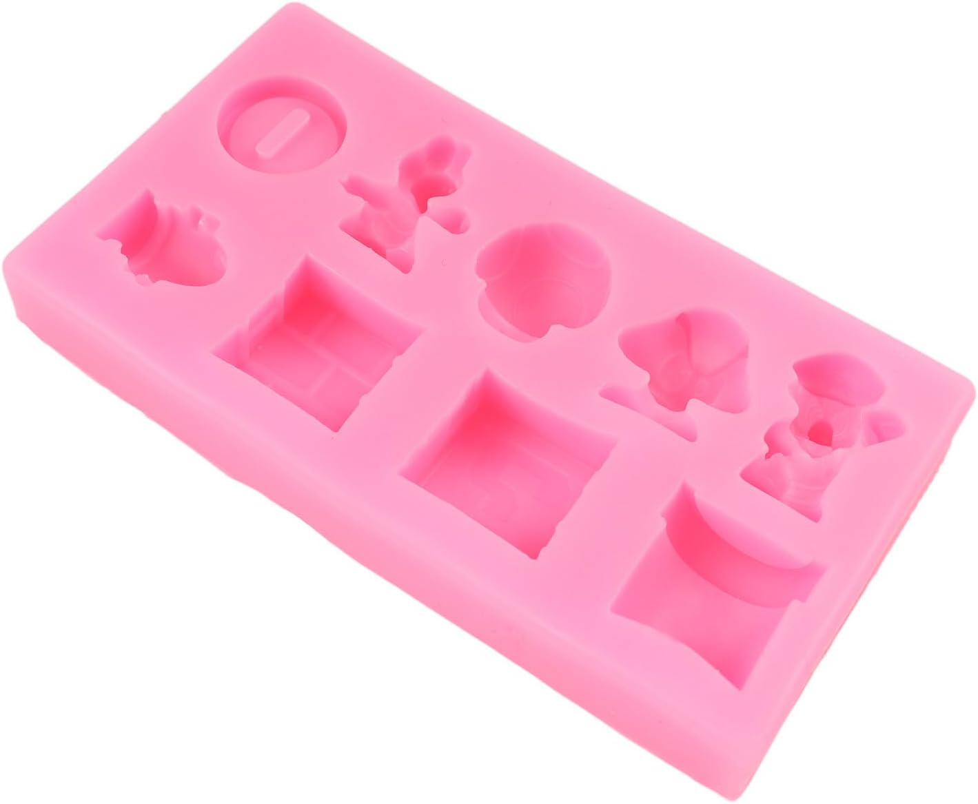 9 Hole Yoshi Icon Square Brick Dragon Mushroom Gold Coin Silicone Molds