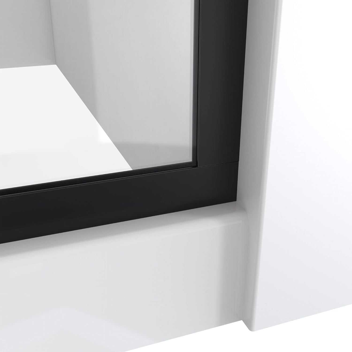 DreamLine Linea 34x72 Frameless Shower Screen Satin Black