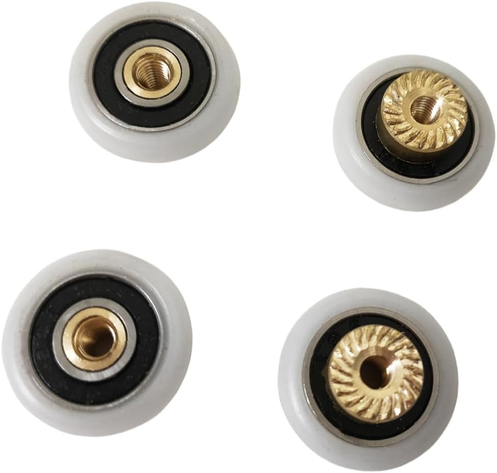 4pc Shower Door Rollers 25mm x 5mm for Glass Doors