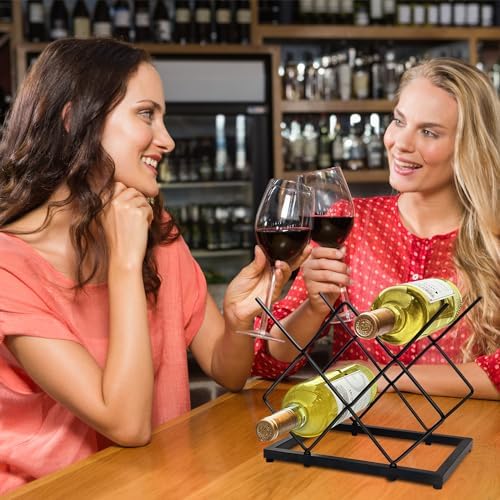 MCSAPIL Tabletop Wine Rack 5 Bottle Capacity