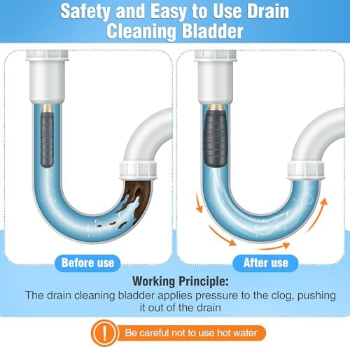 Enhon Drain Bladder Kit for 1-6 Inch Pipes