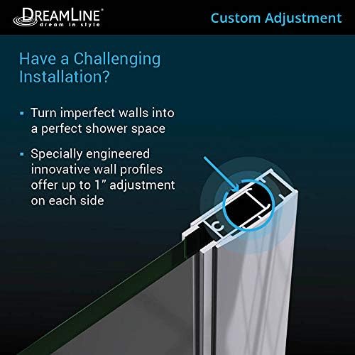 DreamLine Elegance LS Frameless Pivot Shower Door - Satin Black