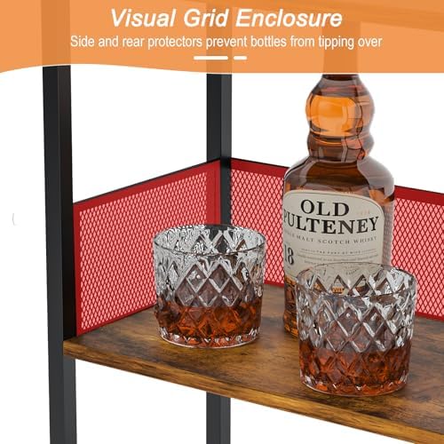 Eyteenokk 4-Tier Freestanding Wine Rack with T-Shape Tabletop 1