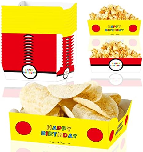 Cartoon Theme Paper Food Trays 24pcs for Anime Party