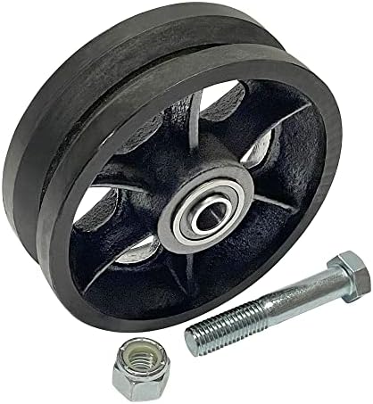 6 Cast Iron V-Groove Wheel by Sourdough Gate Hardware 1