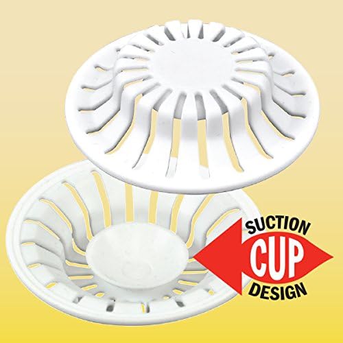 Danco Universal Sink Hair Catcher Strainer 2 Pack - White
