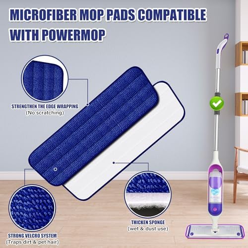 EXEGO Spray Mop with 3 Reusable Pads for Multi-Surface Cleaning