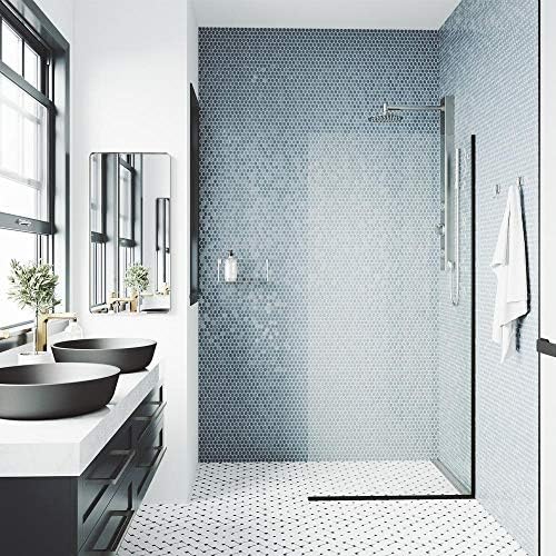 VIGO Zenith Frameless Tempered Glass Shower Panel