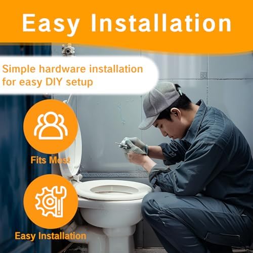 Universal White Toilet Seat Hinge Replacement